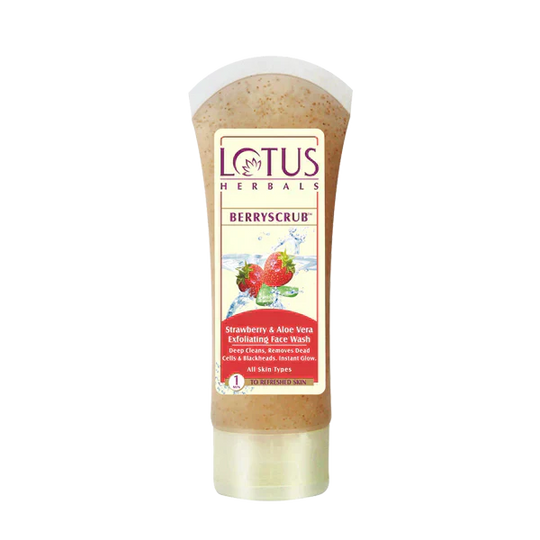 Lotus Herbals BerryScrub Face Wash, 80g - Indicrest Buy at Indicrest