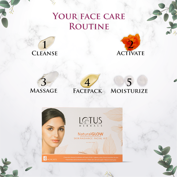 Lotus Herbals Natural Glow Kit Skin Radiance - Indicrest Buy at Indicrest Image 2