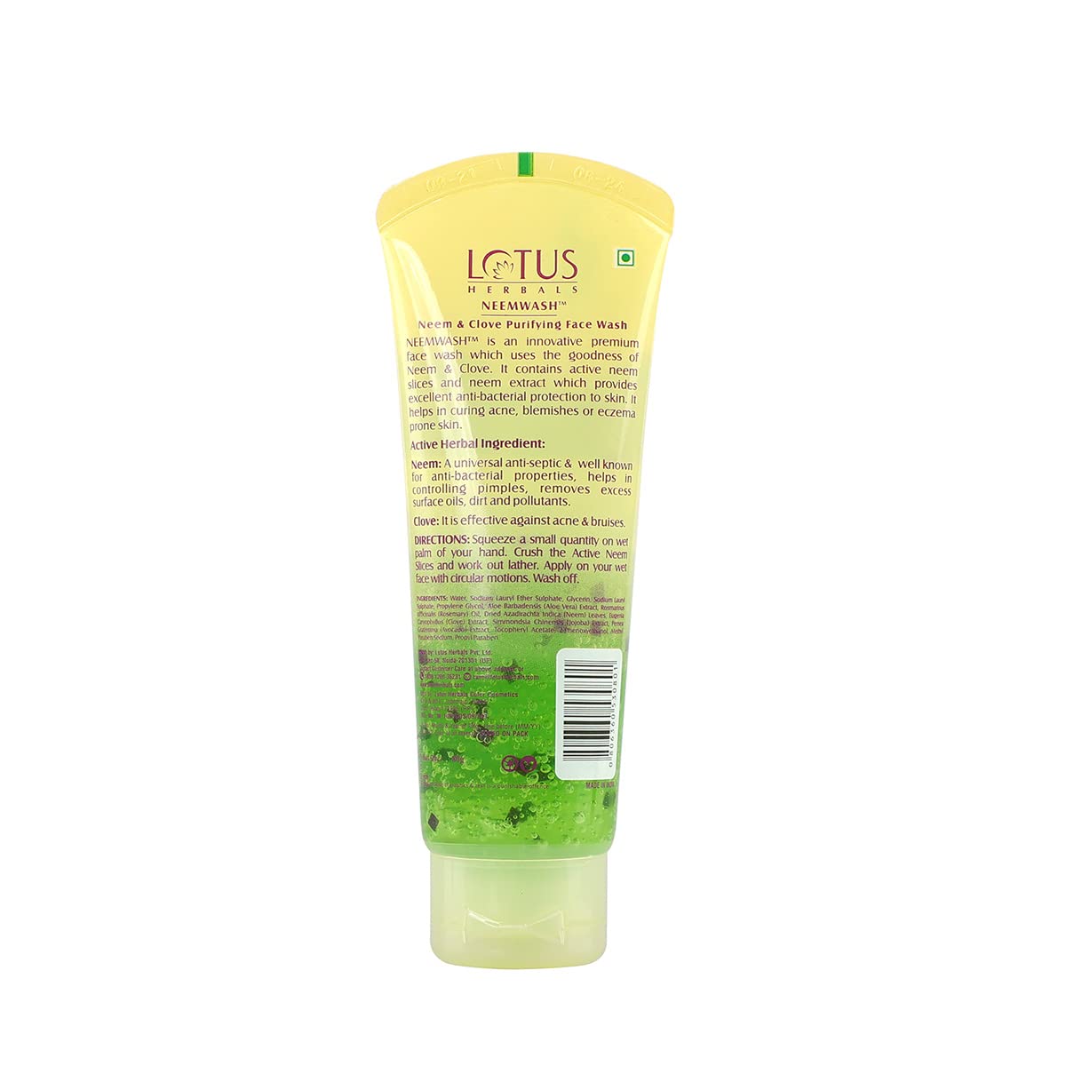 Lotus Herbals Neem Face Wash 80g - Indicrest Buy at Indicrest Image 2