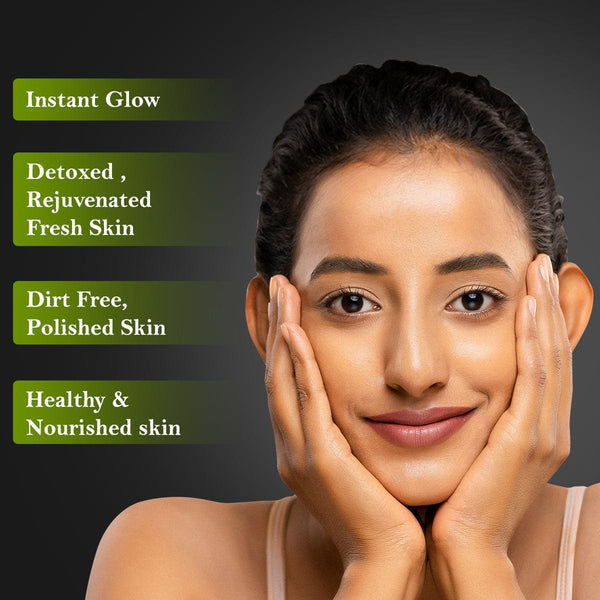 Lotus Herbals WhiteGlow Activated Charcoal 4-in-1 Brightening Facial Kit, 47g