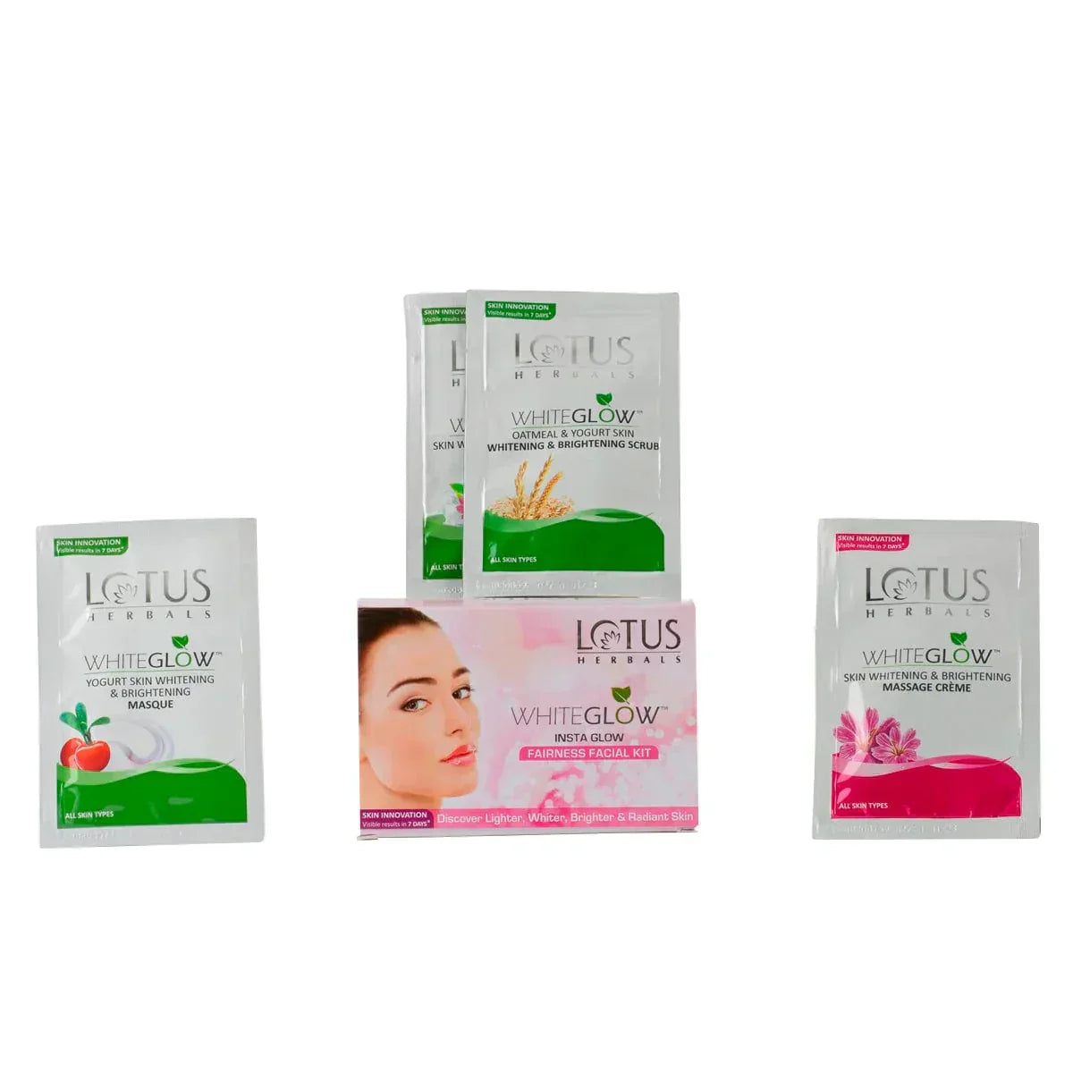 Lotus Herbals Whiteglow Insta Glow For Fairness Fairness Kit - Indicrest