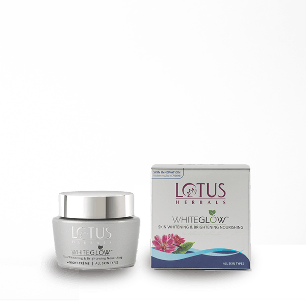 Lotus Herbals Cream, White Glow Skin Whitening & Brightening Nourishing Night Creme (40g) - Indicrest Buy at Indicrest Image 2