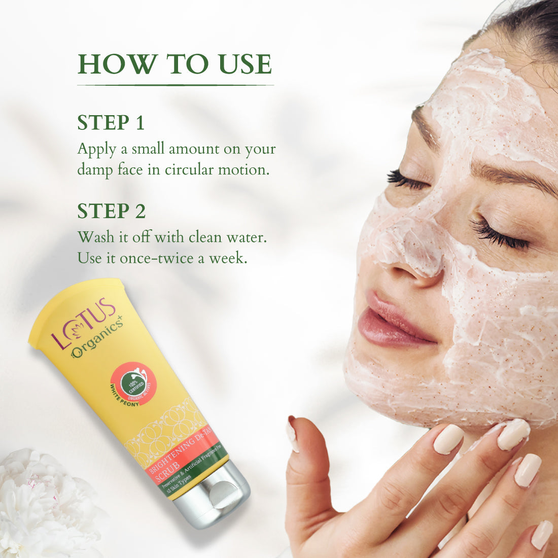 Lotus Organics+ Sheer Brightening Mineral Sunscreen SPF 50, 50g | Protect & Brighten, 50g