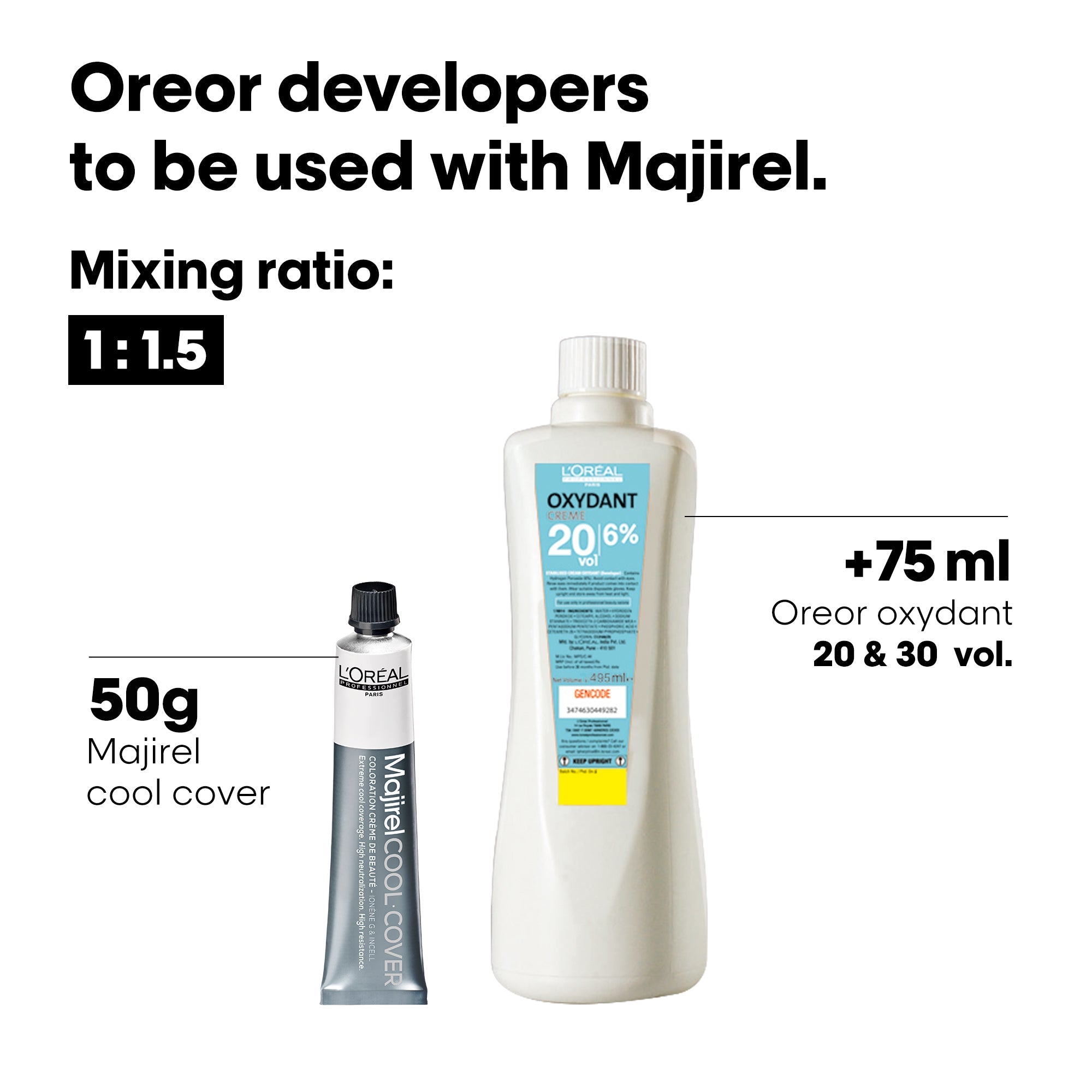 L'Oreal Professionnel Paris Majirel - Cool Cover 7.17 (Ash Metallic Blonde) Hair Color, 49.5 g Indicrest Buy at Indicrest Image 5