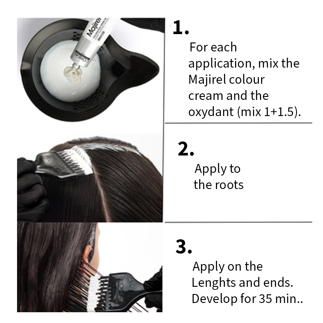 L'Oreal  Professionnel Paris - Majirel - 5.35 (Mahogany Golden Light Brown) - Mix 1:1.5 - (49.5g) Buy at Indicrest Image 5