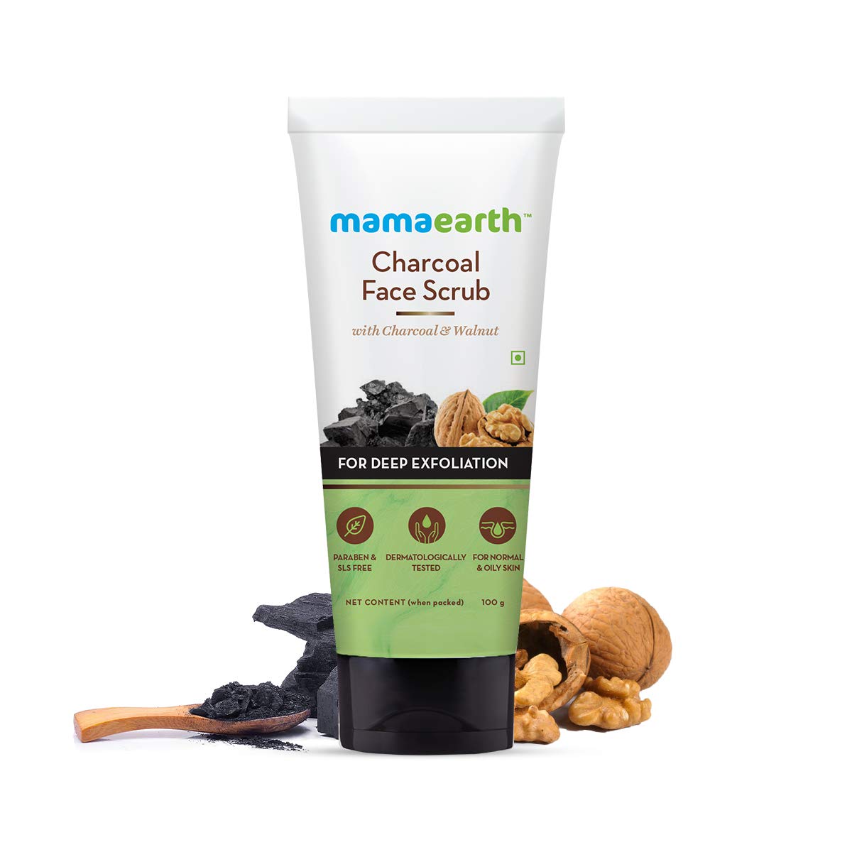 Mamaearth Charcoal Face Scrub, 100ml - Indicrest