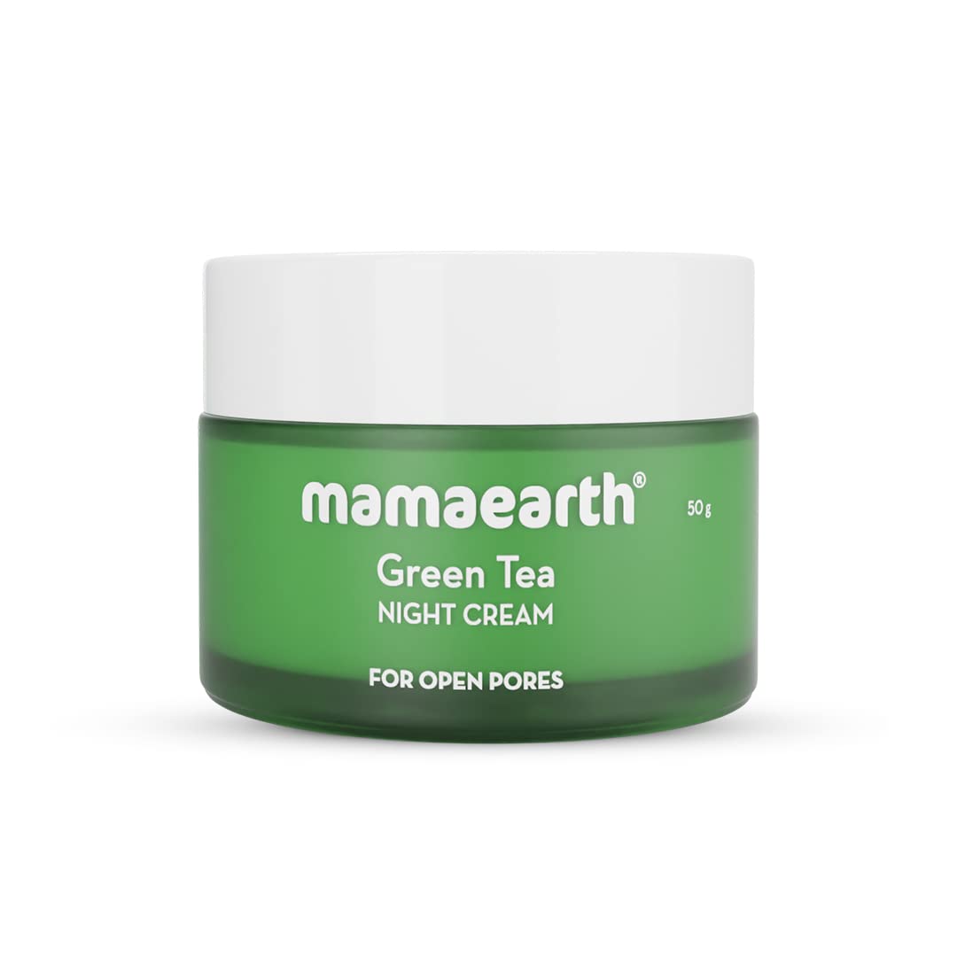 Mamaearth Green Tea Night Cream, 50g - Indicrest
