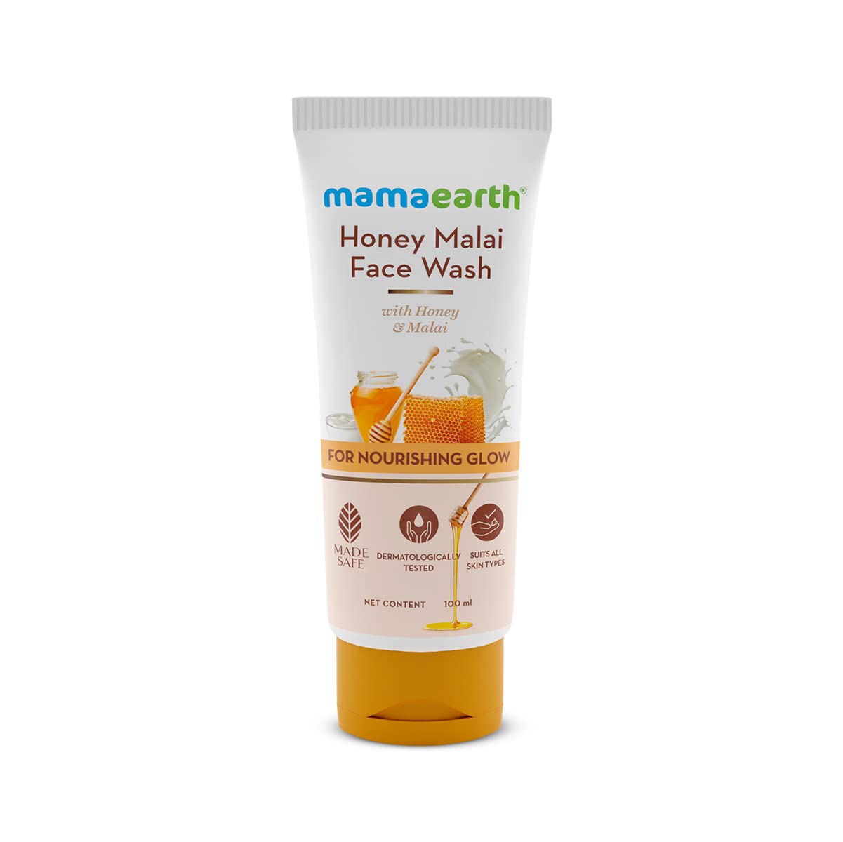 Mamaearth Honey Malai Face Wash, 100ml - Indicrest