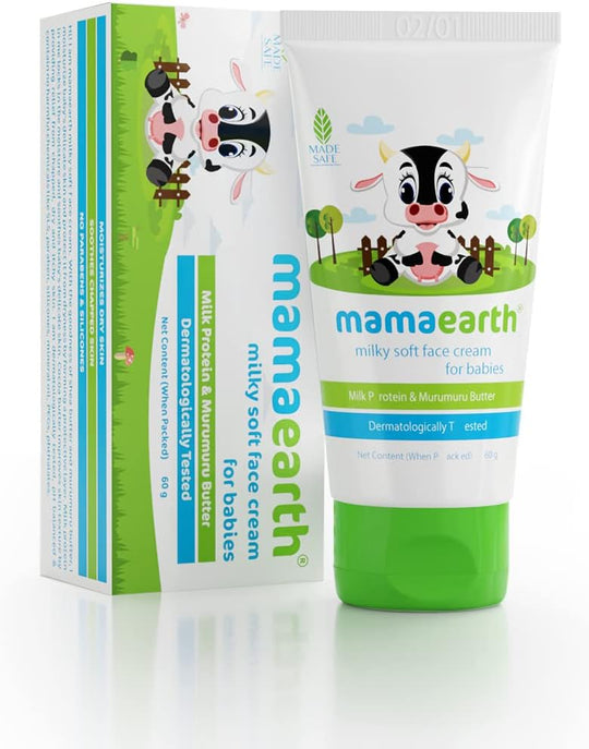 Mamaearth Milky Soft Face Cream for Kids - Indicrest Buy at Indicrest