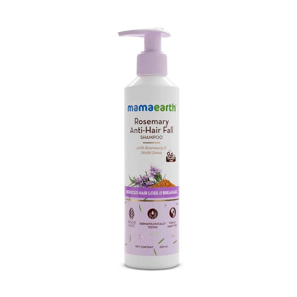 Mamaearth Rosemary Anti-Hairfall Shampoo, 250ml - Indicrest