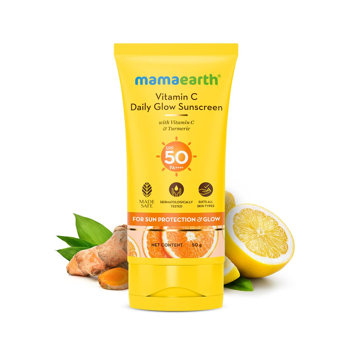 Mamaearth Vitamin C Daily Glow Sunscreen, 80g - Indicrest