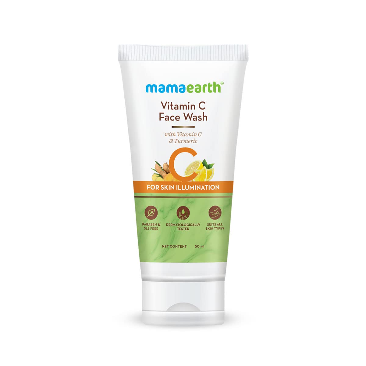 Mamaearth Vitamin C Face Wash, 50ml - Indicrest