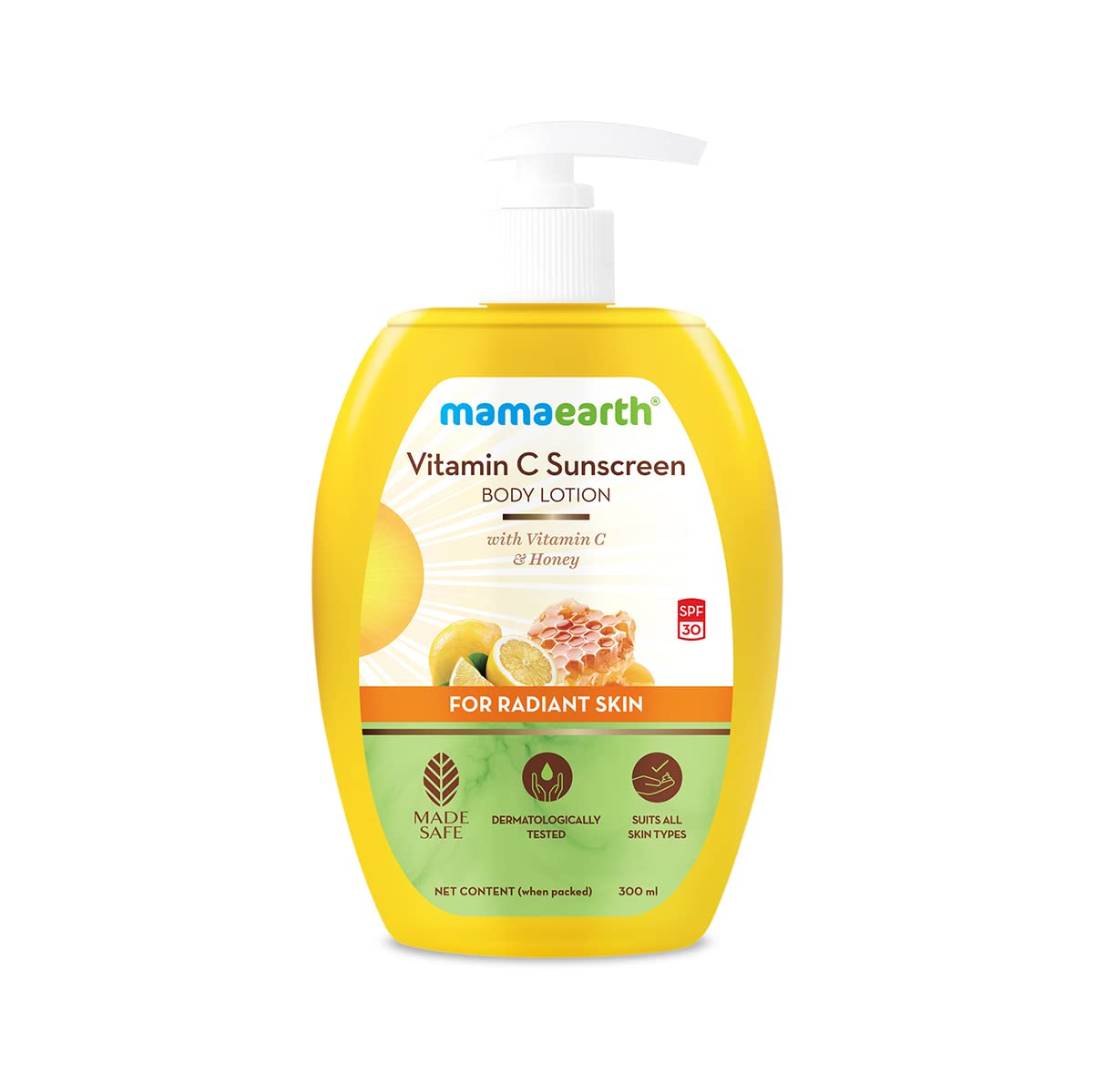 Mamaearth Vitamin C Sunscreen Body Lotion, 300ml - Indicrest