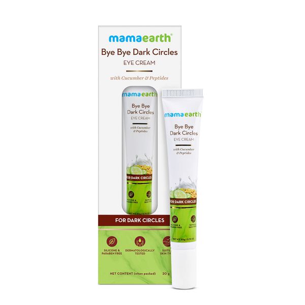 Mamaearth Bye Bye Dark Circles Eye Cream 20ml Front View