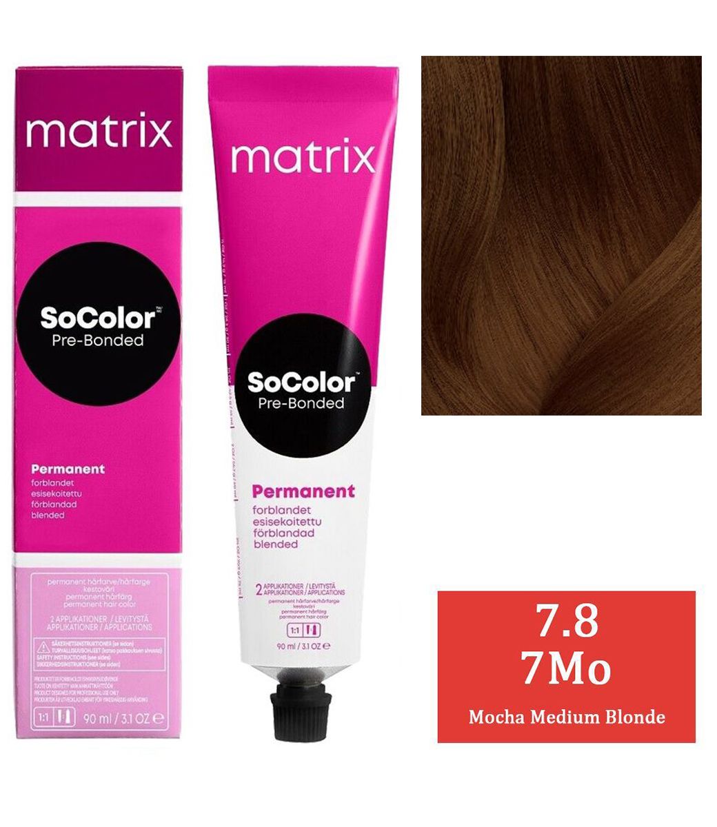Matrix SoColor 7.8 - 7Mo (Mocha Medium Blonde) - (90ml) - Indicrest
