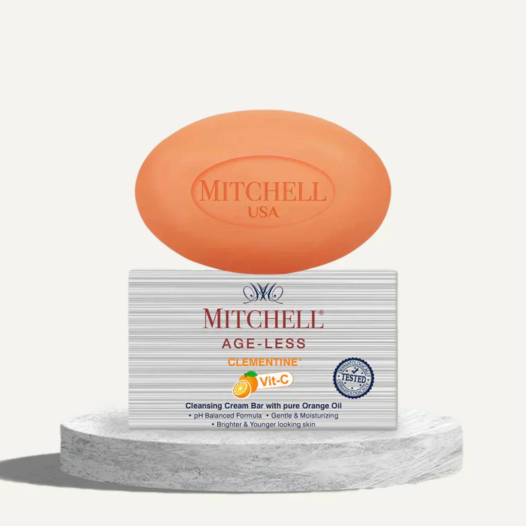 Mitchell Age-Less Clementine Cleansing Cream Bar with pure Orange Oil - Indicrest