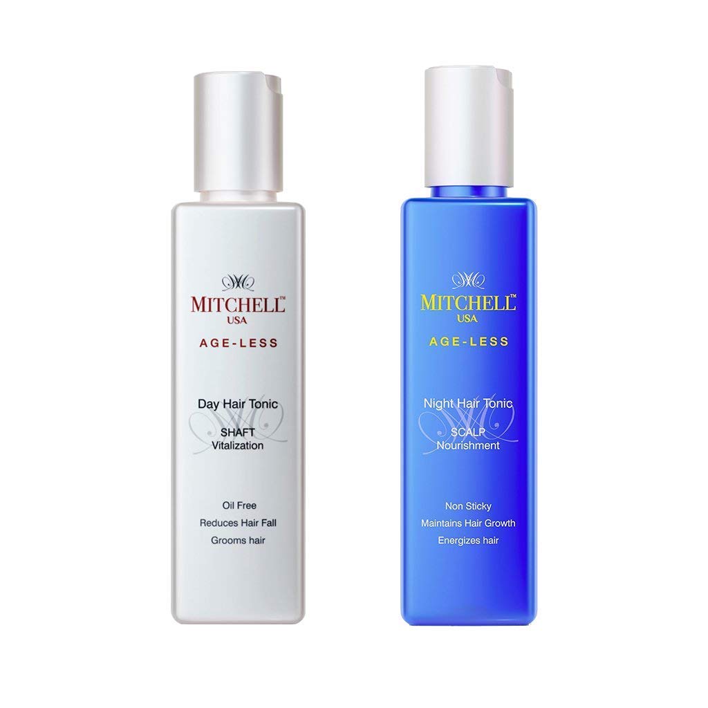 Mitchell Night Hair Tonic - SCALP Nourishment + Day Hair Tonic - Shaft Vitalization 100 ml + 100 ml - Indicrest