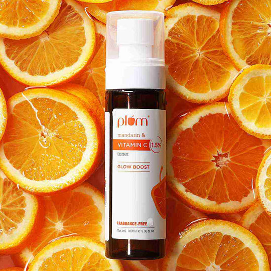Plum 1.5% Vitamin C & Mandarin Pore Tightening Face Toner | Boosts Glow | Fades Dark Spots & Hyperpigmentation, 100ml Buy at Indicrest