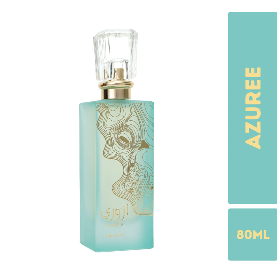 NUSUK Azuree perfume floral woody fragrance