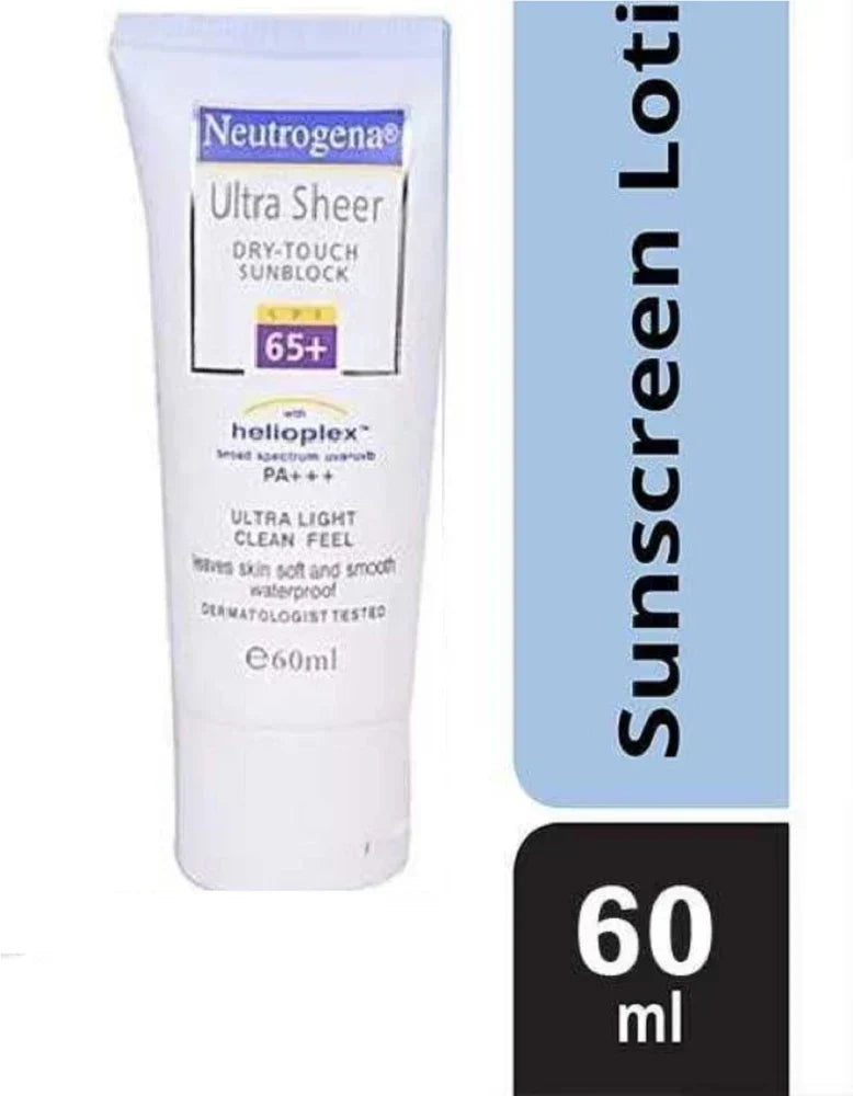 Neutrogena Ultra Sheer Dry Touch Block SPF65+, 60ml - Indicrest