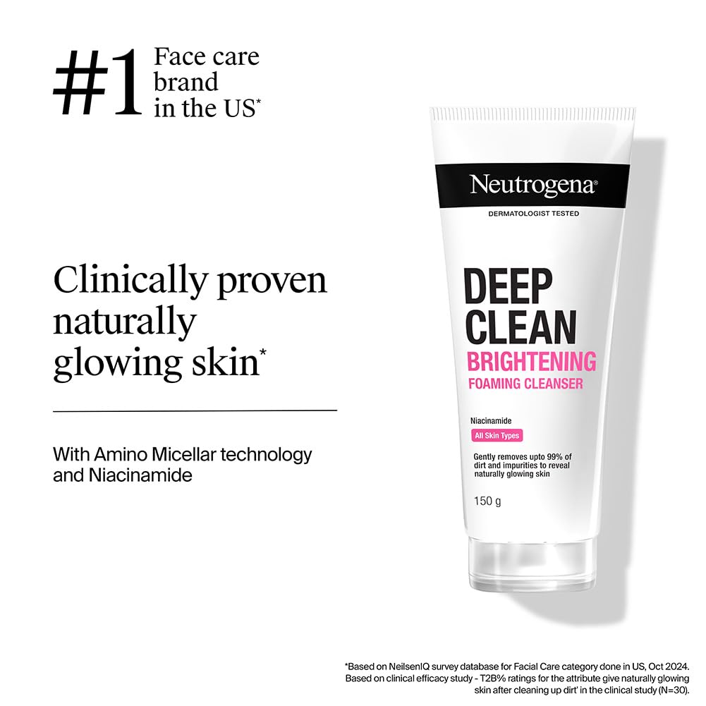 Neutrogena brightening foaming face wash