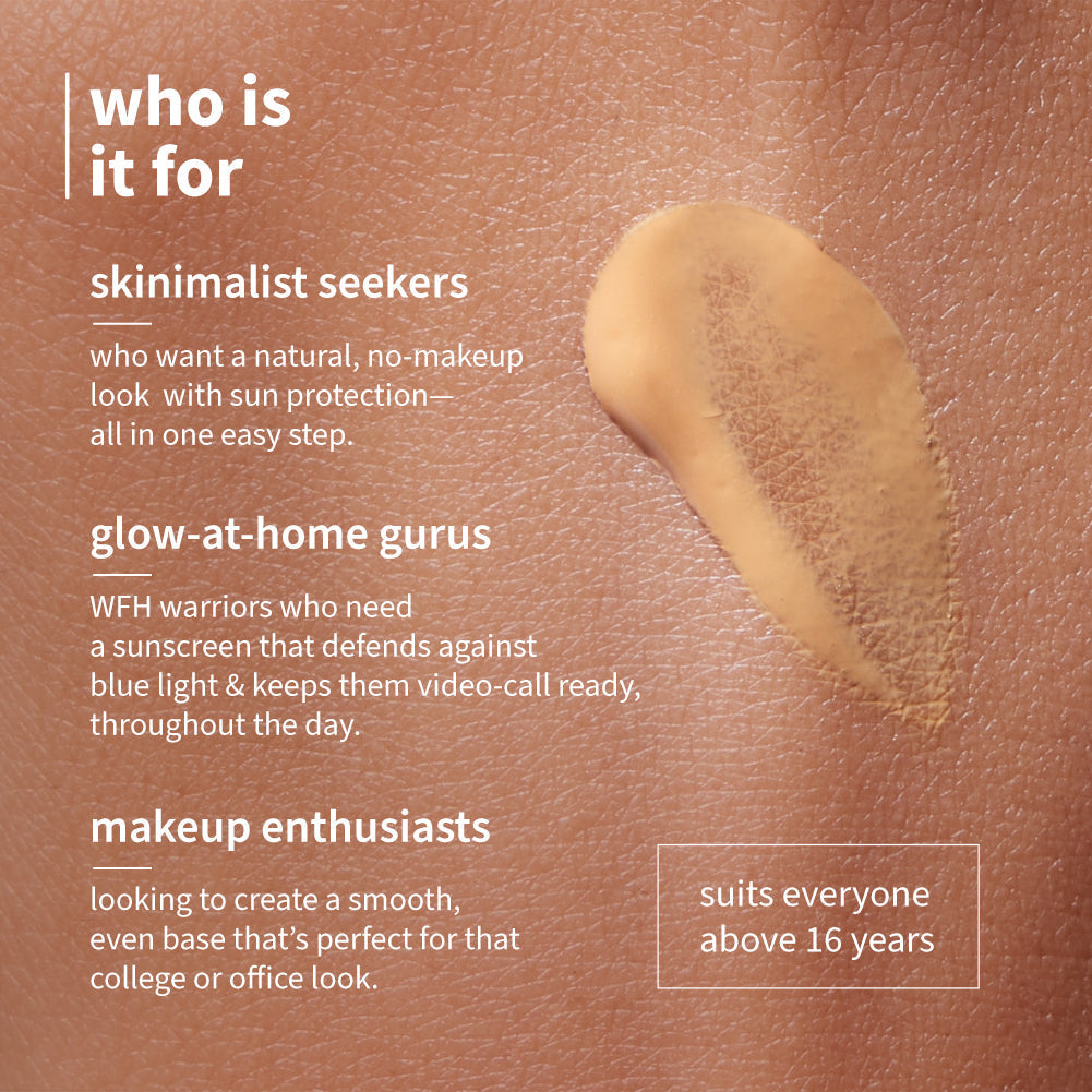 Plum 3% Niacinamide & Rice Water SPF 50 Sheer-Tinted Sunscreen | Universal Tint For Most Indian Skin Tones | Non-Greasy, 50g