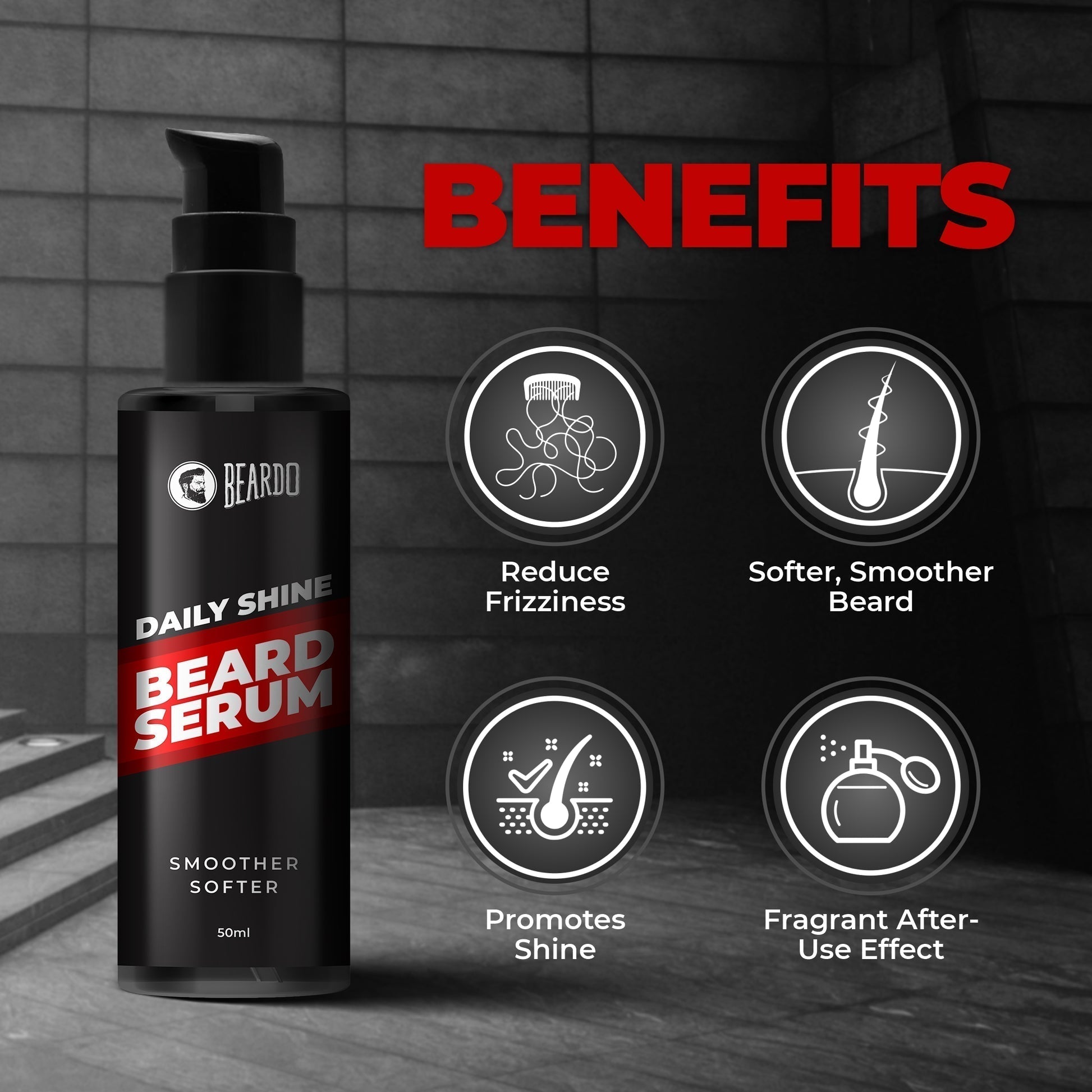 Non-greasy Beard Serum for Daily Use
