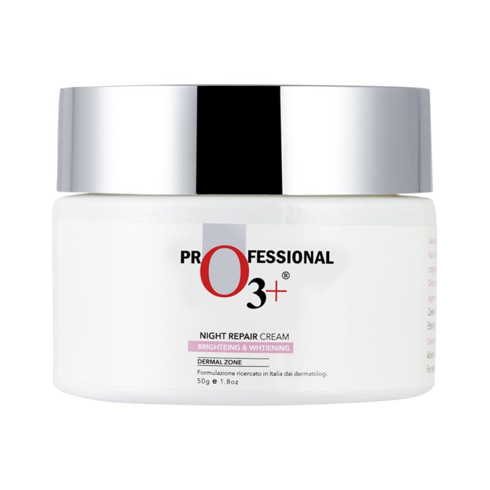 O3+ Night Repair Cream Brightening & Glow Boosting Dermal Zone (50gm) - Indicrest