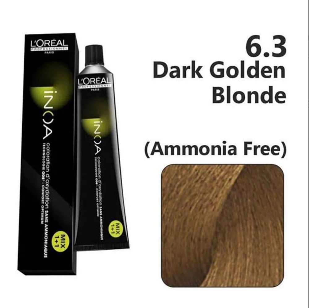 Oil-based permanent hair dye INOA 6.3