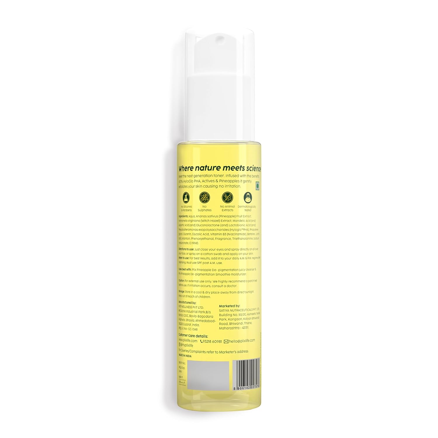 Plix Pineapple Exfoliating Fruity Toner for Smooth, Refined Skin, 150ml Buy at Indicrest Image 2