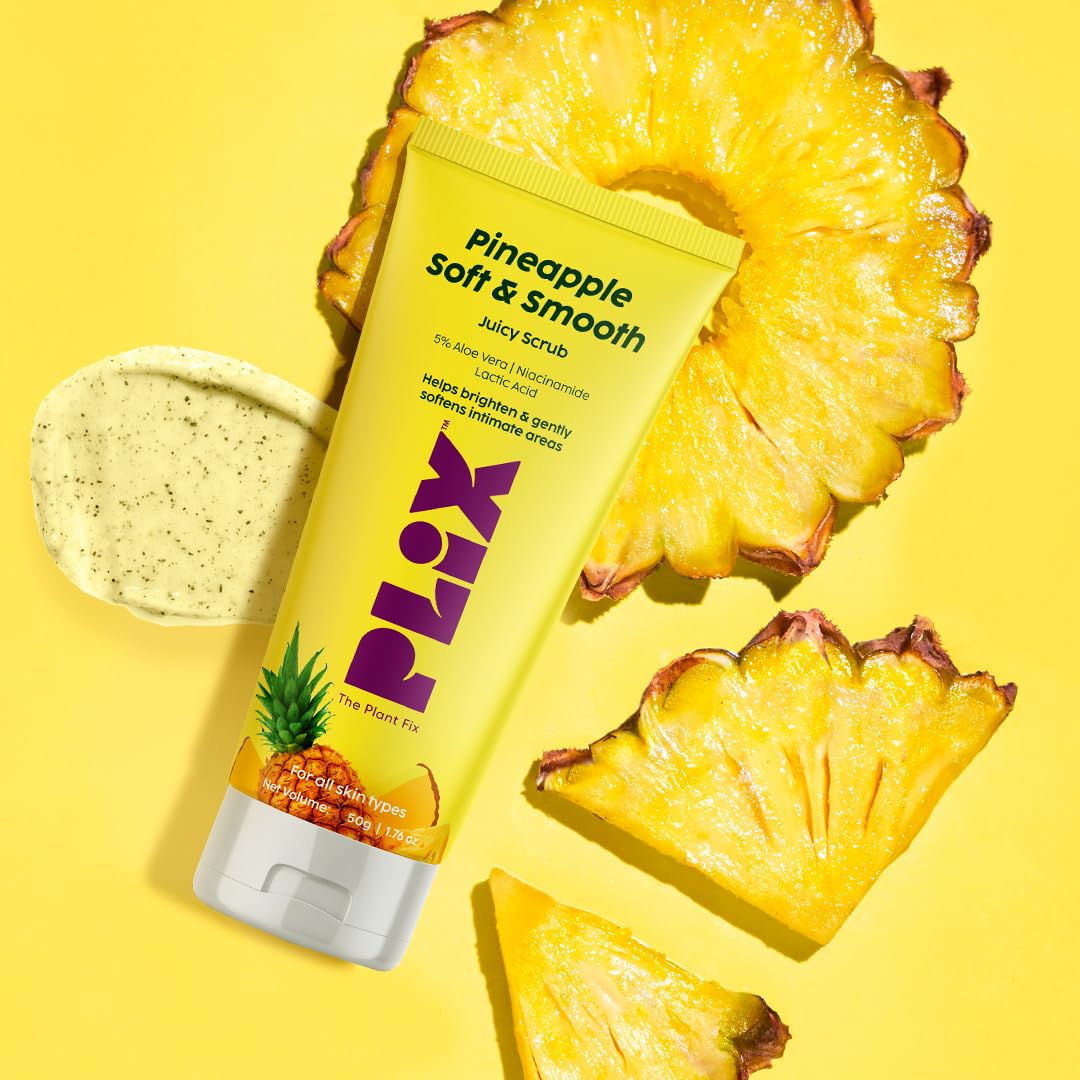 Plix Pineapple Soft & Smooth Juicy Scrub| For Bright Intimate Area, 50g