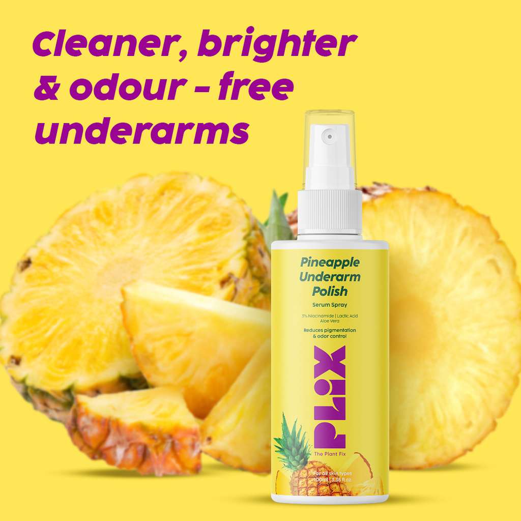 Plix Pineapple Underarm Depigmentation Serum Spray For Dark Underarms, 200ml