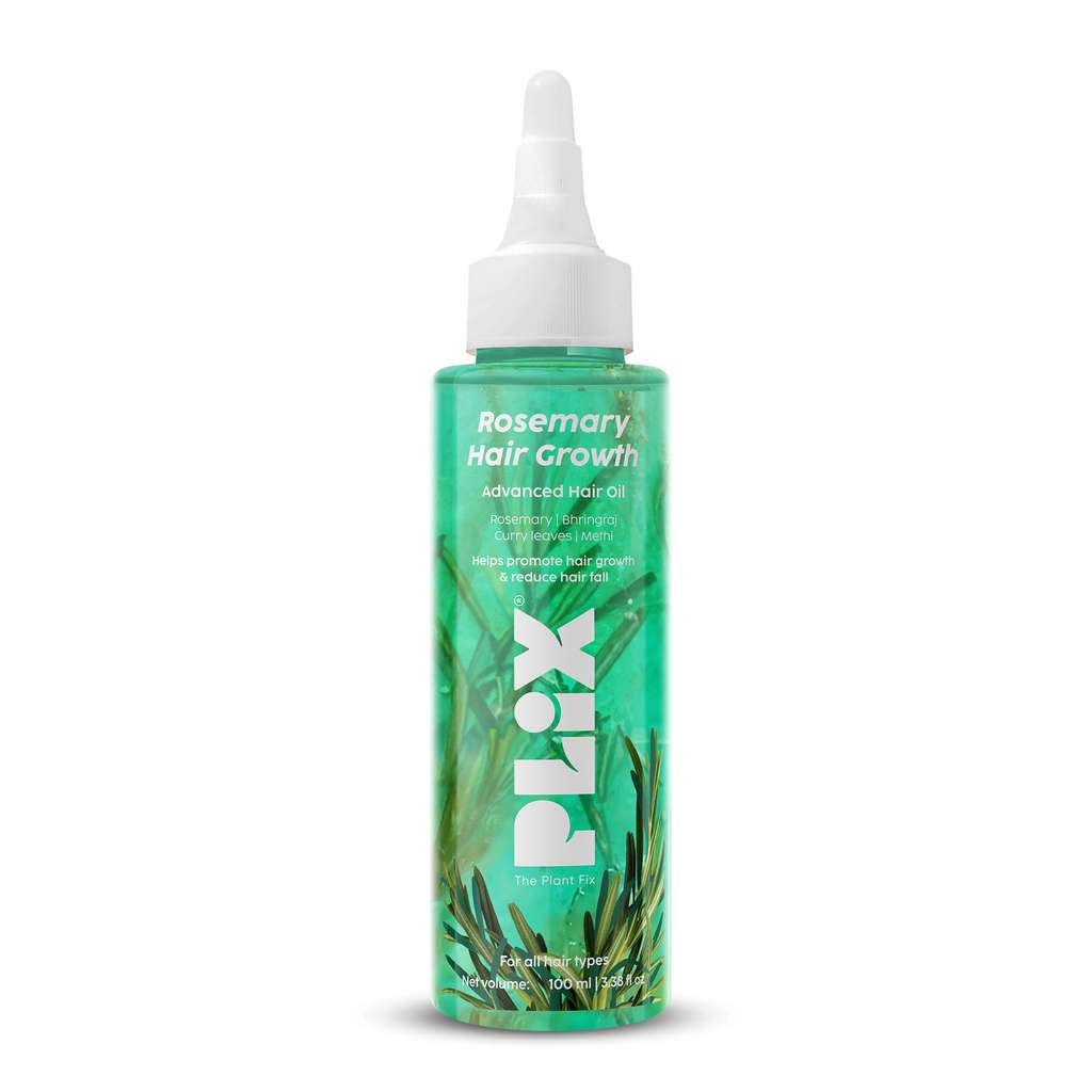Plix Rosemary Advanced Hair Oil for Stronger Hair Follicles & Healthy Hair Growth, 100ml