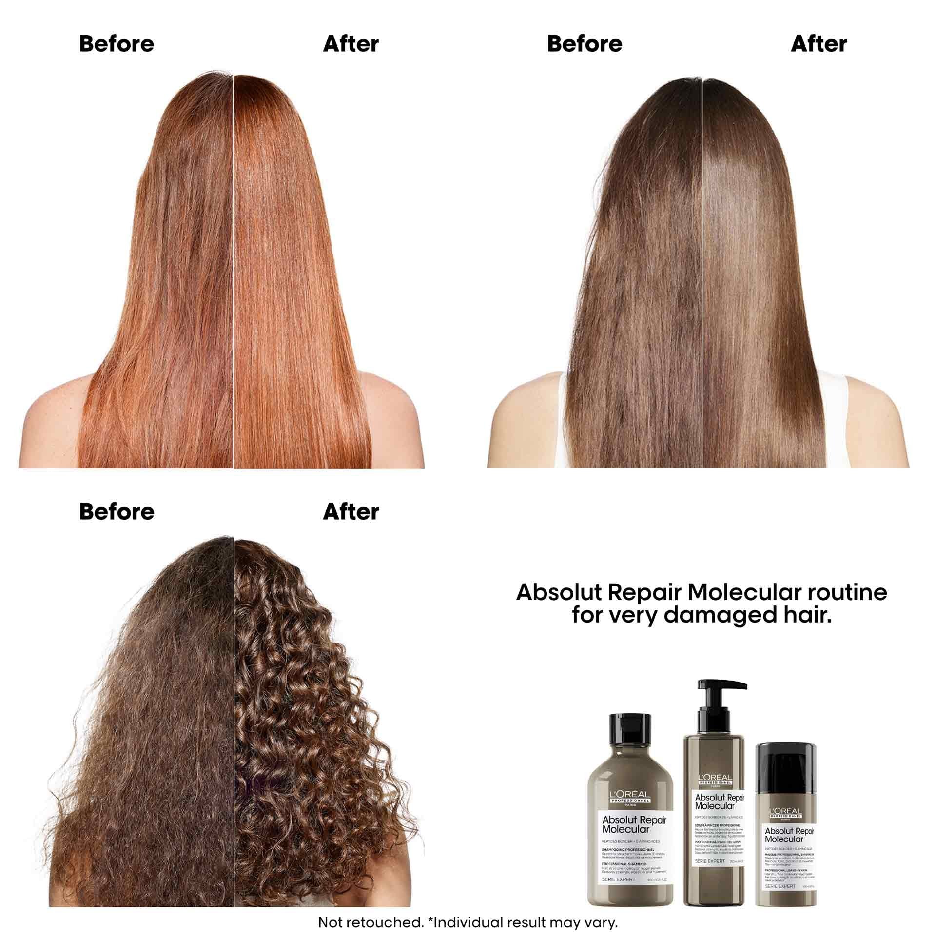 Professional rinse-off serum for smooth hair