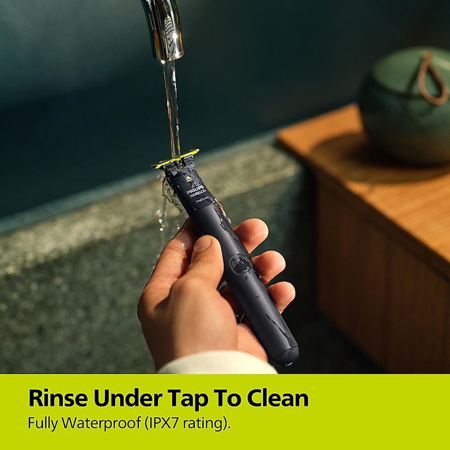 Philips OneBlade - | Hybrid Trimmer and Shaver with Dual Protection Technology | Most Skin Friendly Trim | QP1424/10