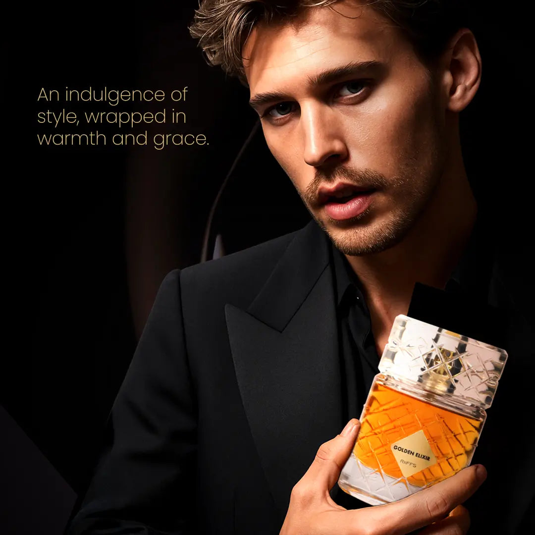 Riiffs Golden Elixir fragrance packaging