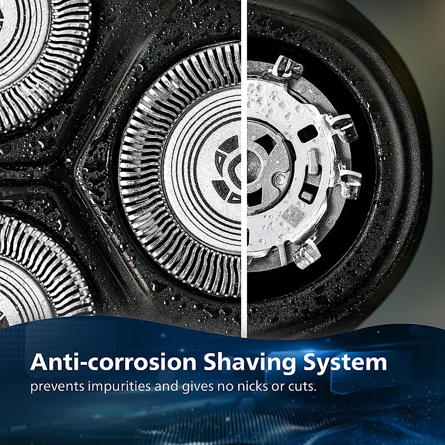 Philips Electric Shaver for Men-| SkinProtect Technology, Wet and Dry Shave | 5D Floating Heads | 27 Self Sharpening Blades | Pop up Trimmer | Cordless | Waterproof | S3144/03