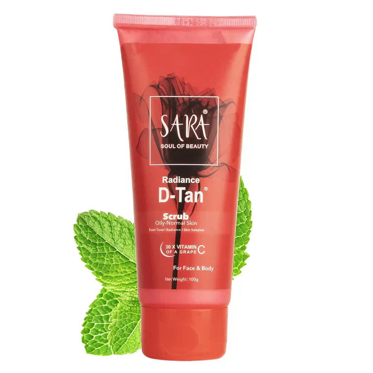 Sara D-Tan Scrub for Face & Body, 100g - Indicrest