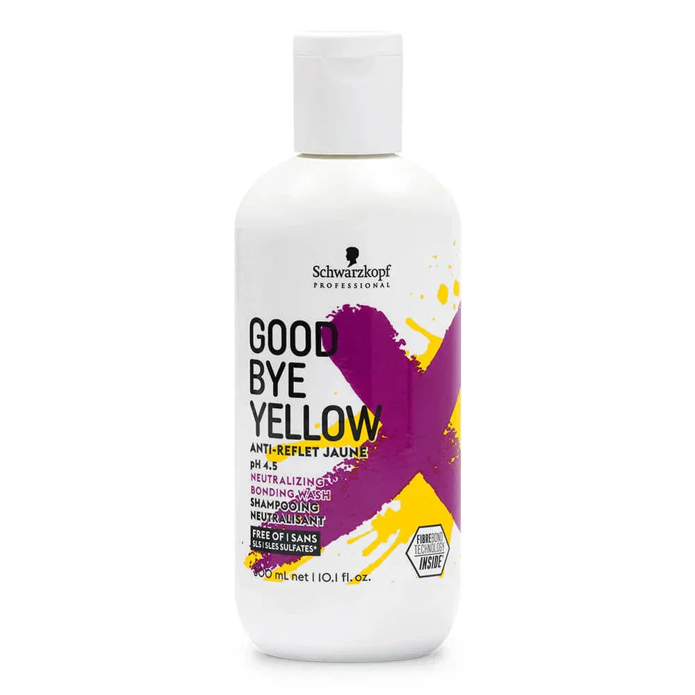 Schwarzkopf Good Bye Yellow Neutralizing Bonding Wash Shampoo - (300ml) - Indicrest