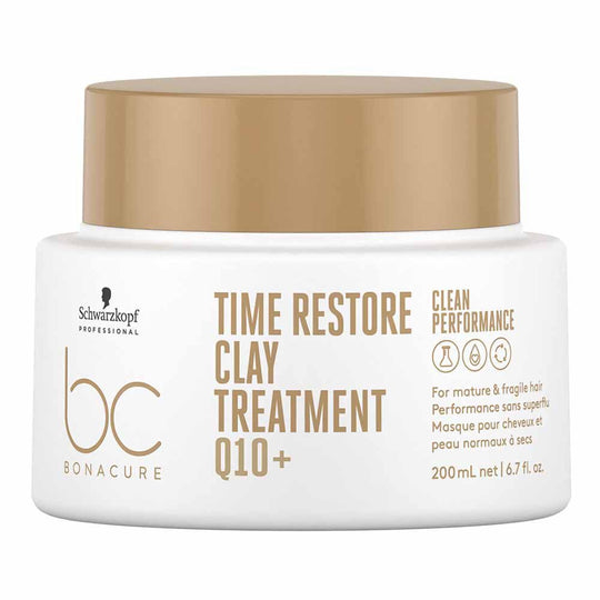 Schwarzkopf Professional BC Bonacure Time Restore Clay Treatment Q10+, 200ml - Indicrest Buy at Indicrest