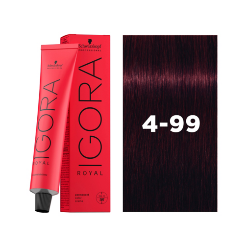 Schwarzkopf Professional IGORA ROYAL (4-99) Medium Brown Violet Extra, 60ml