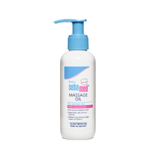 Sebamed Baby Massage Oil 150ml bottle front view Buy at Indicrest