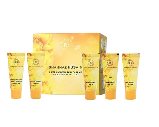 Shahnaz Husain Anti Tan Skin Care 5 Step Kit - Indicrest Buy at Indicrest