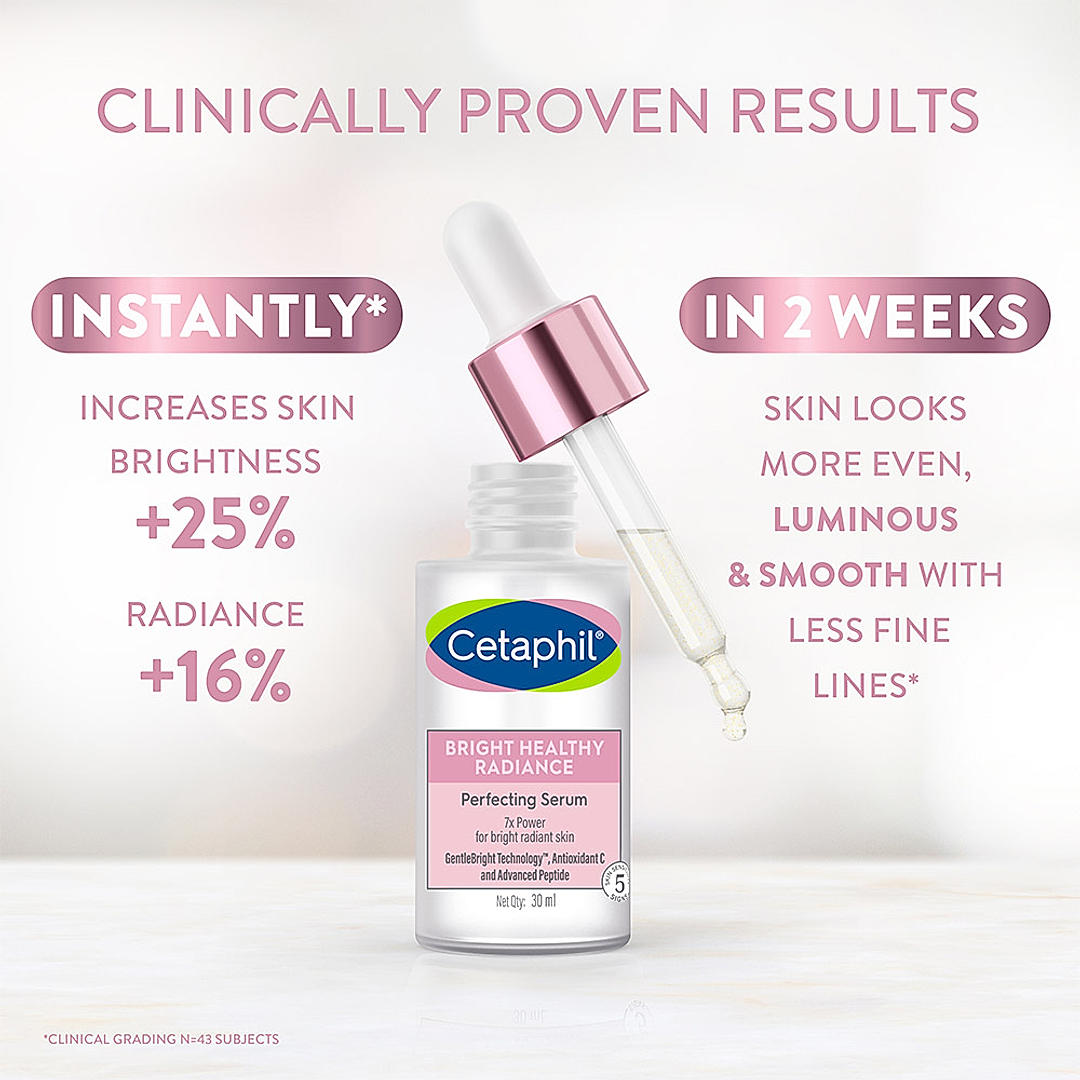 Side view of Cetaphil Serum with pump dispenser