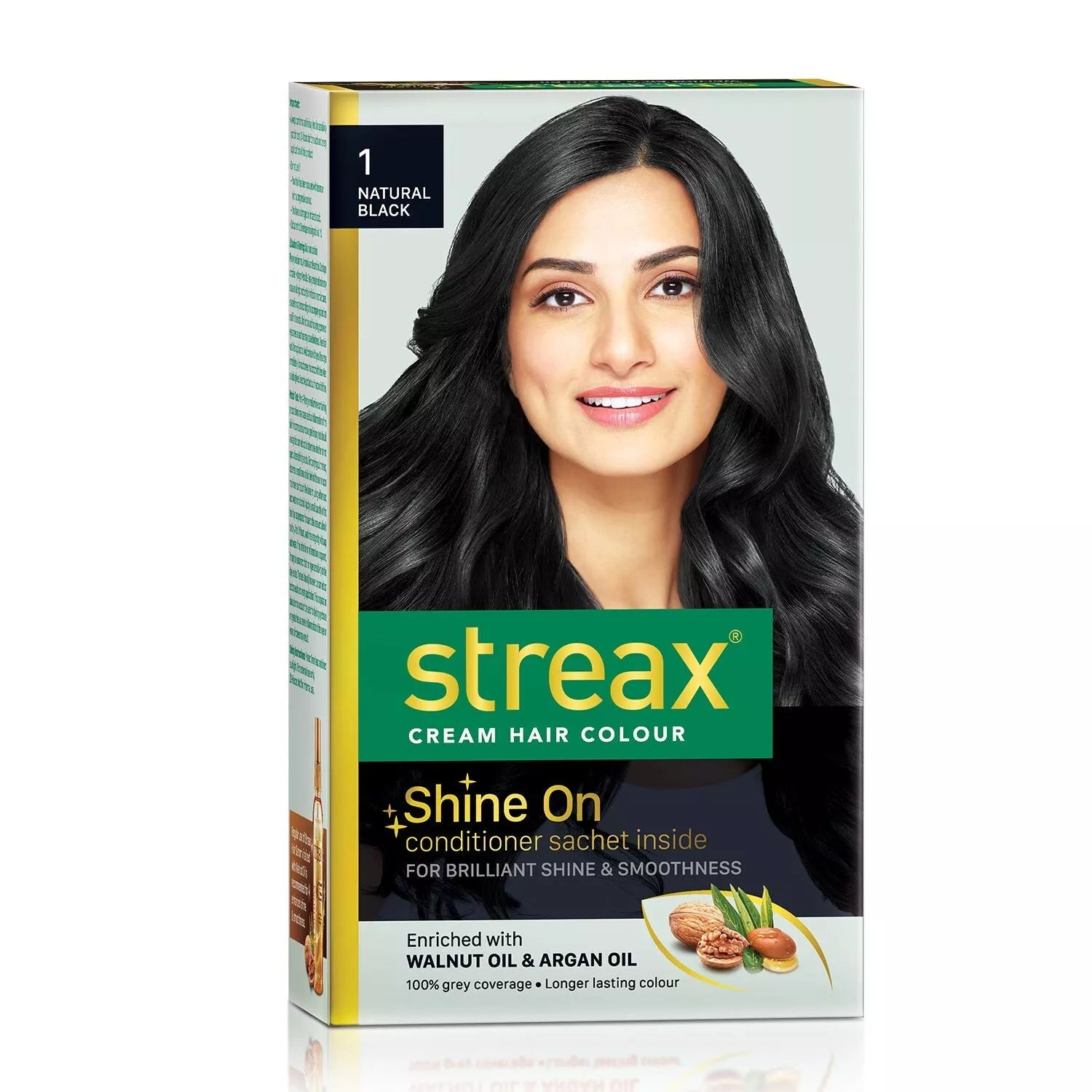 Streax Highlight Hair Color, Natural Black - Indicrest
