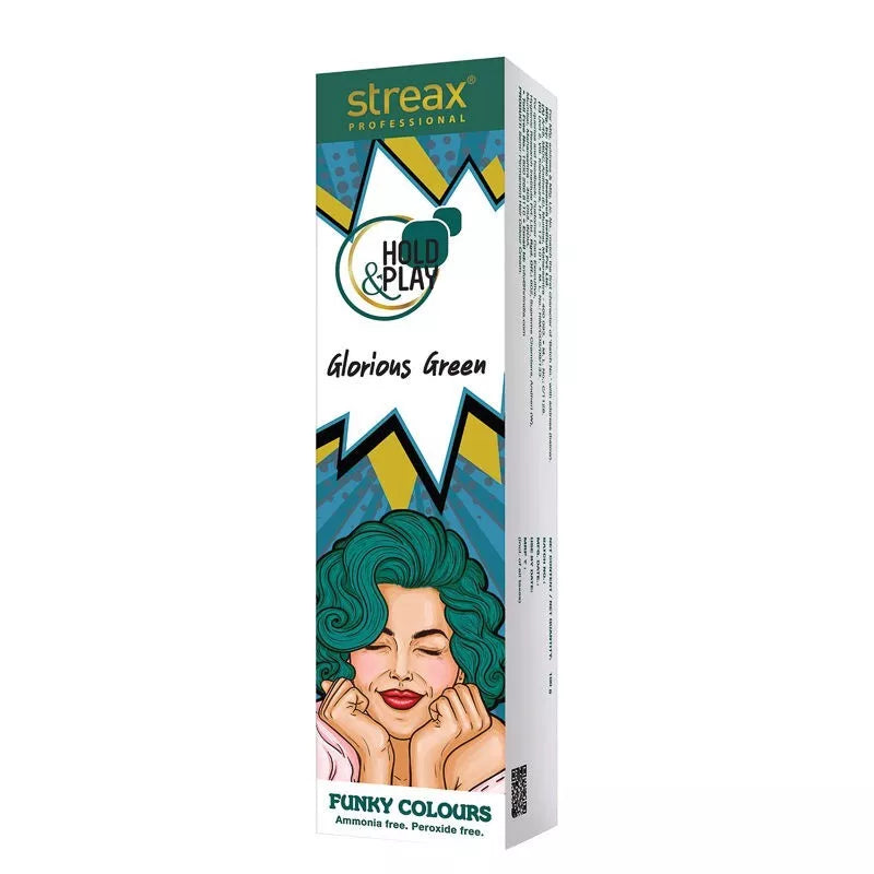 Streax Professional Glorious Green Hair Color - Indicrest