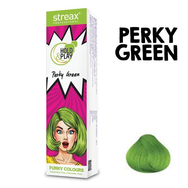 Streax Professional Perky Green Hair Color - Indicrest