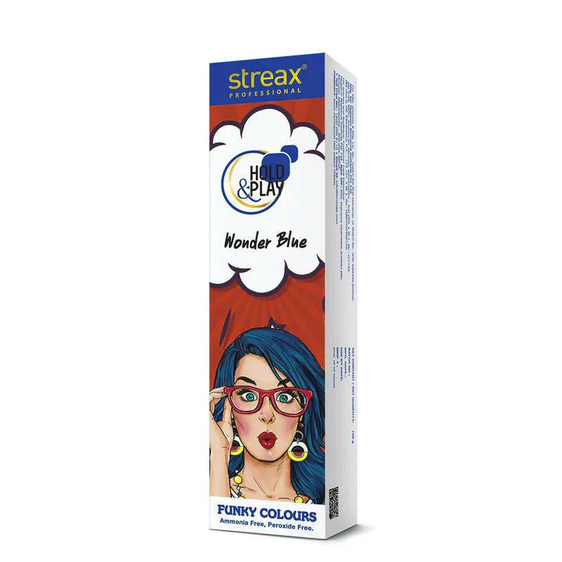 Streax Professional Wonder Blue Hair Color - Indicrest