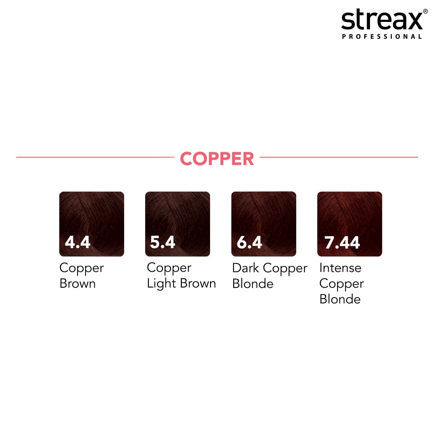 Streax Professional Hair Colour Tube Copper Light Brown No.(5.4), 120ml Buy at Indicrest Image 5