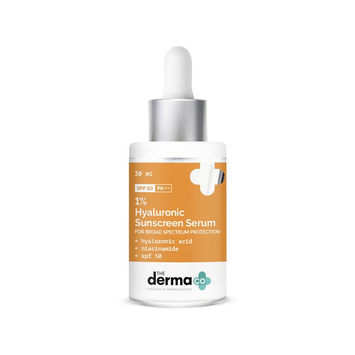 The Derma Co 1% Hyaluronic Sunscreen Serum SPF 50 PA+++ - Indicrest